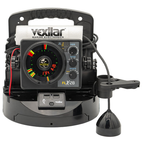 Vexilar FLX-28 Pro Pack Elite Fishing System with Pro View Ice-Ducer and Lithium Battery - PPEL28PV