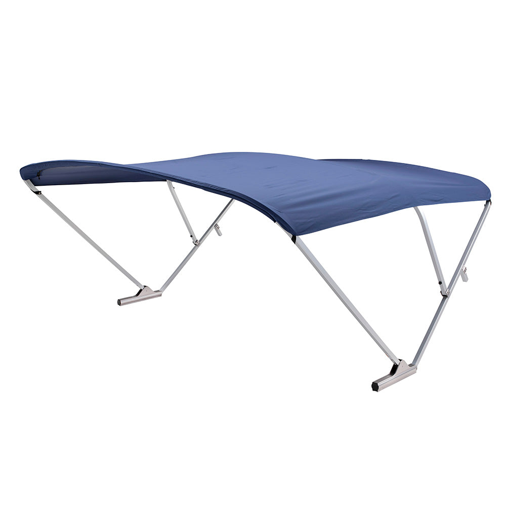 SureShade Power Bimini with Clear Anodized Frame and Navy Canvas - 10 ft Shade Extension - 2024050713