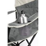 Coleman Big & Tall Quad Camping Chair in Grey - Heavy Duty Support for Up to 600 lbs