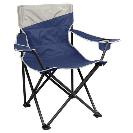 Coleman Big & Tall Quad Camping Chair Skyfall Blue * Heavy Duty Support and Comfort