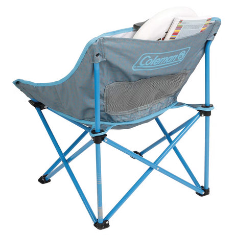 Coleman Kickback Breeze Chair - Blue, Lightweight Portable Camping Chair with Full Seat Support
