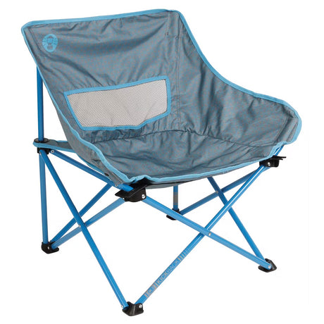 Coleman Kickback Breeze Chair - Blue, Lightweight Portable Camping Chair with Full Seat Support