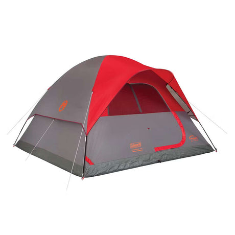Coleman 6-Person Flatwoods II Lightweight Dome Camping Tent - Red - 2207385