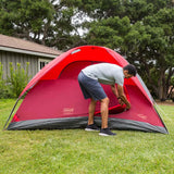 Coleman 6-Person Flatwoods II Lightweight Dome Camping Tent - Red - 2207385