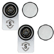 Secure Outdoors Elite Lock - Dual - Universal - Silver - SO-EL-D-UN-SV
