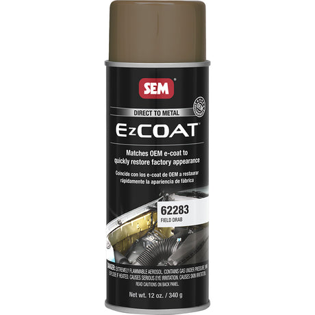 SEM Ez Coat Field Drab 16oz Aerosol Can * OEM-Recommended Direct-to-Metal Coating