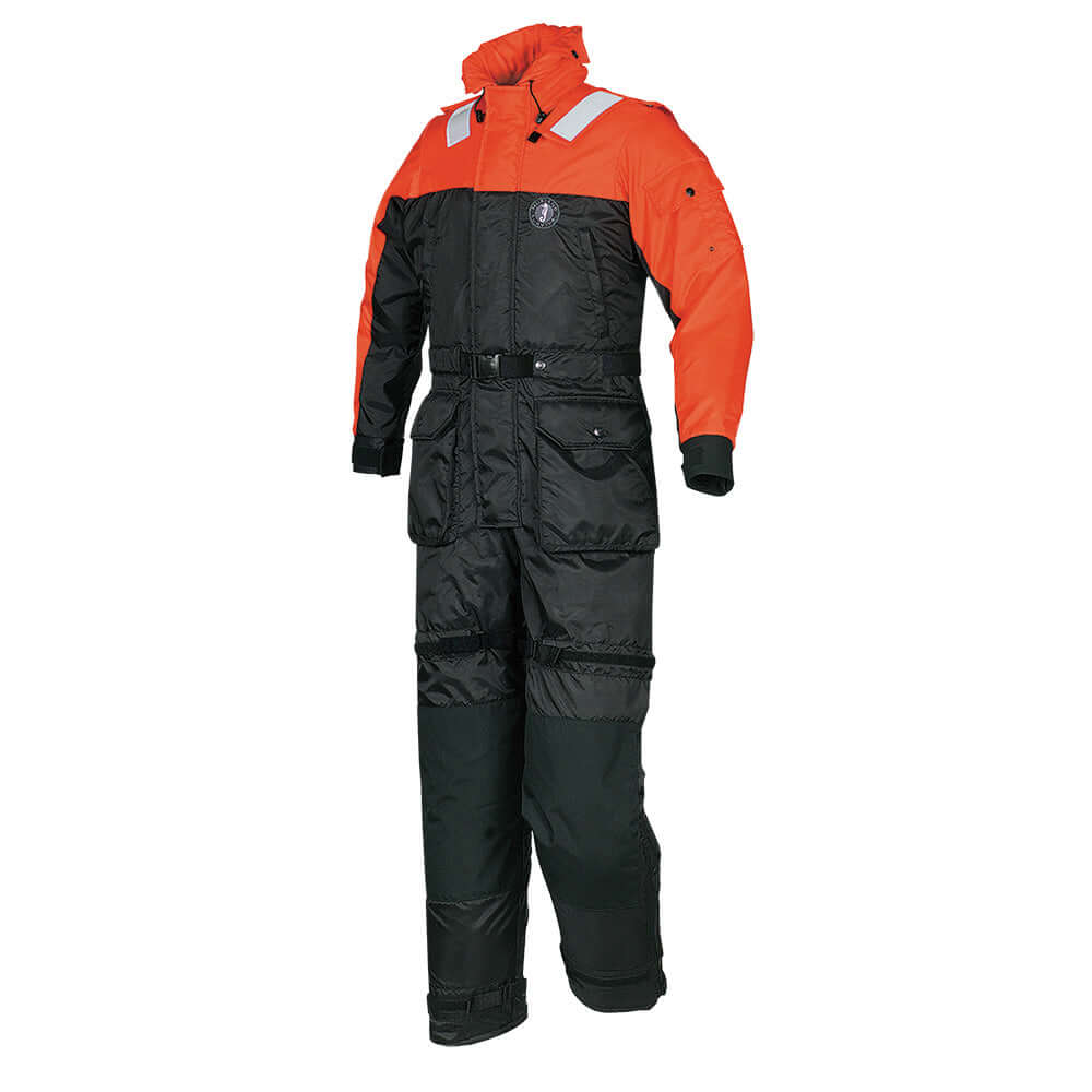 Mustang Deluxe Anti-Exposure Coverall & Worksuit GS Version - Orange/Black - Large - MS2175GS-33-L