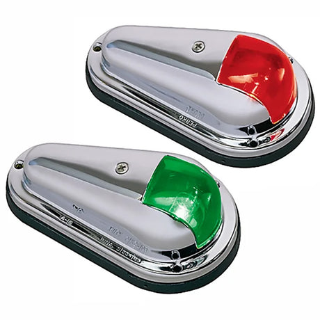 Perko Vertical Mount Side Lights - 12V - Red & Green - (Pair) - 0955DP0STS