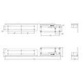 TACO Marine Command Ratchet Hinge - 18-1/2 inch Polished 316 Stainless Steel with Hard Stop - H25-0048
