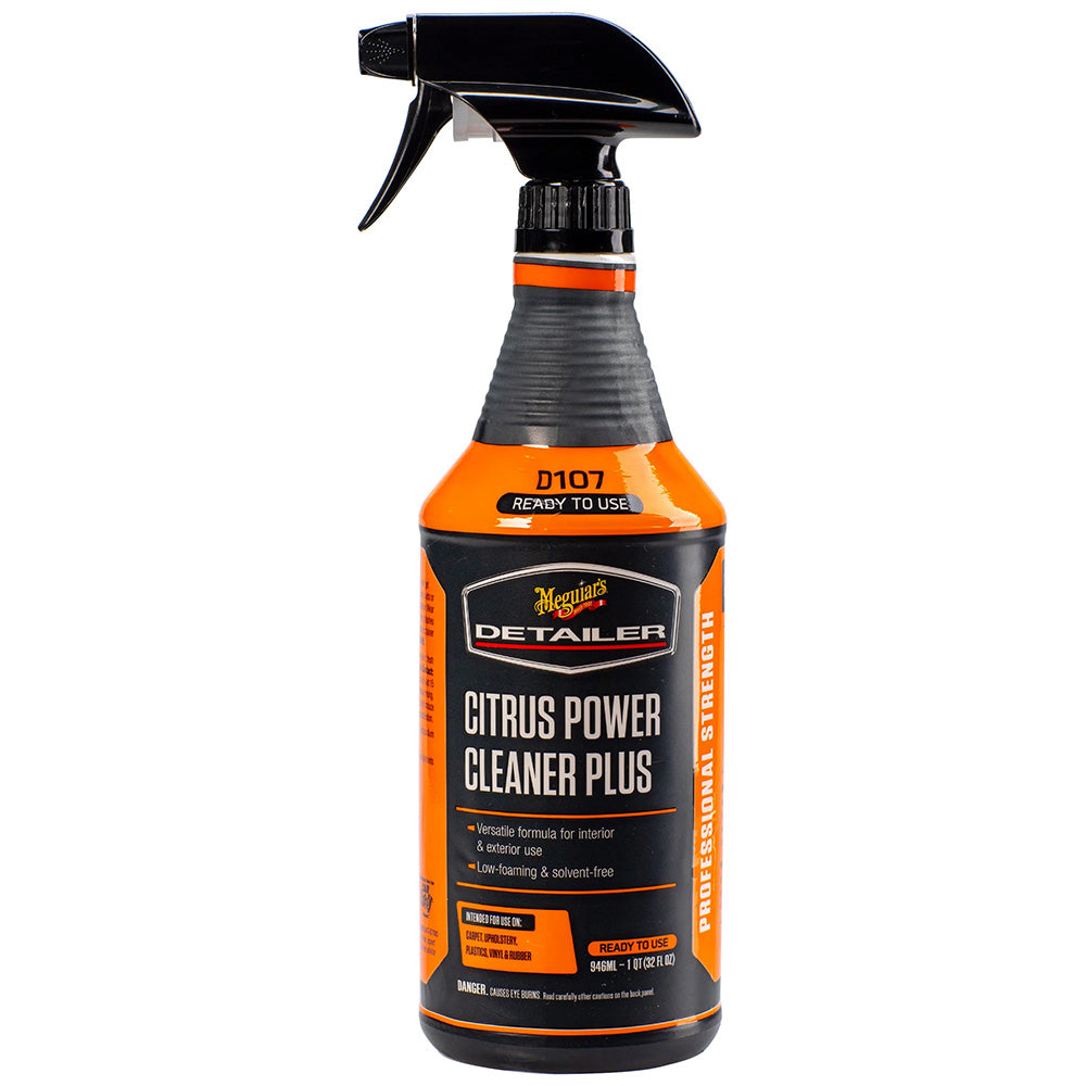 Meguiar's D107 Citrus Power Cleaner Plus 32oz - All-Purpose Interior and Exterior Cleaner