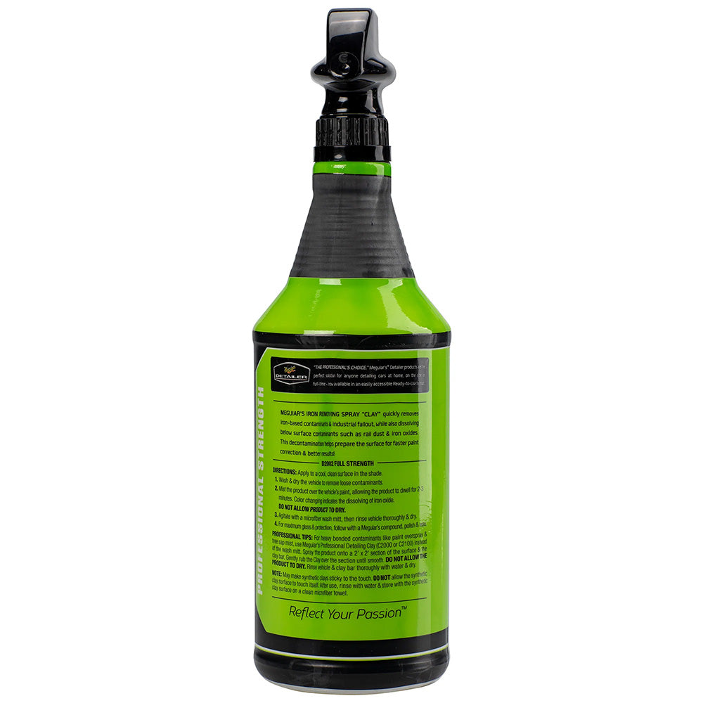 Meguiar's Iron Removing Spray Clay 32oz * Effective Automotive Contaminant Removal