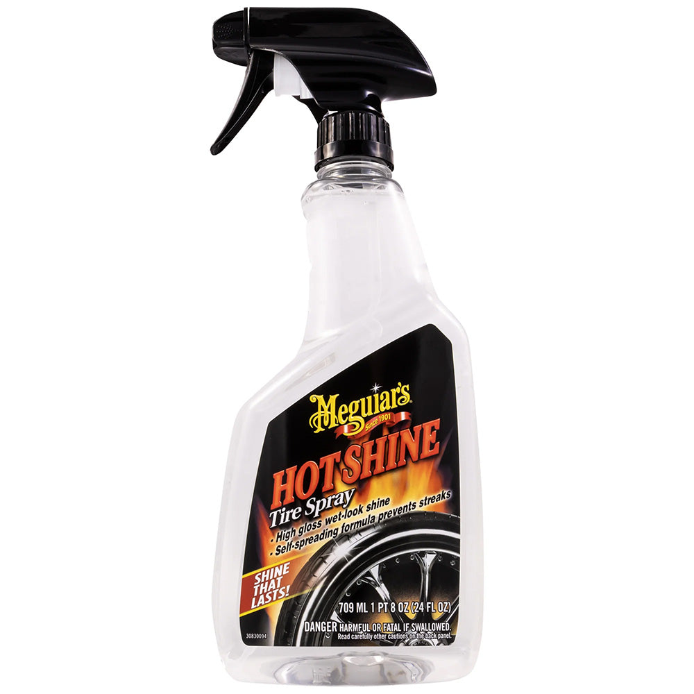 Meguiar's Hot Shine Tire Spray - 24oz for a High-Gloss, Wet-Look Finish