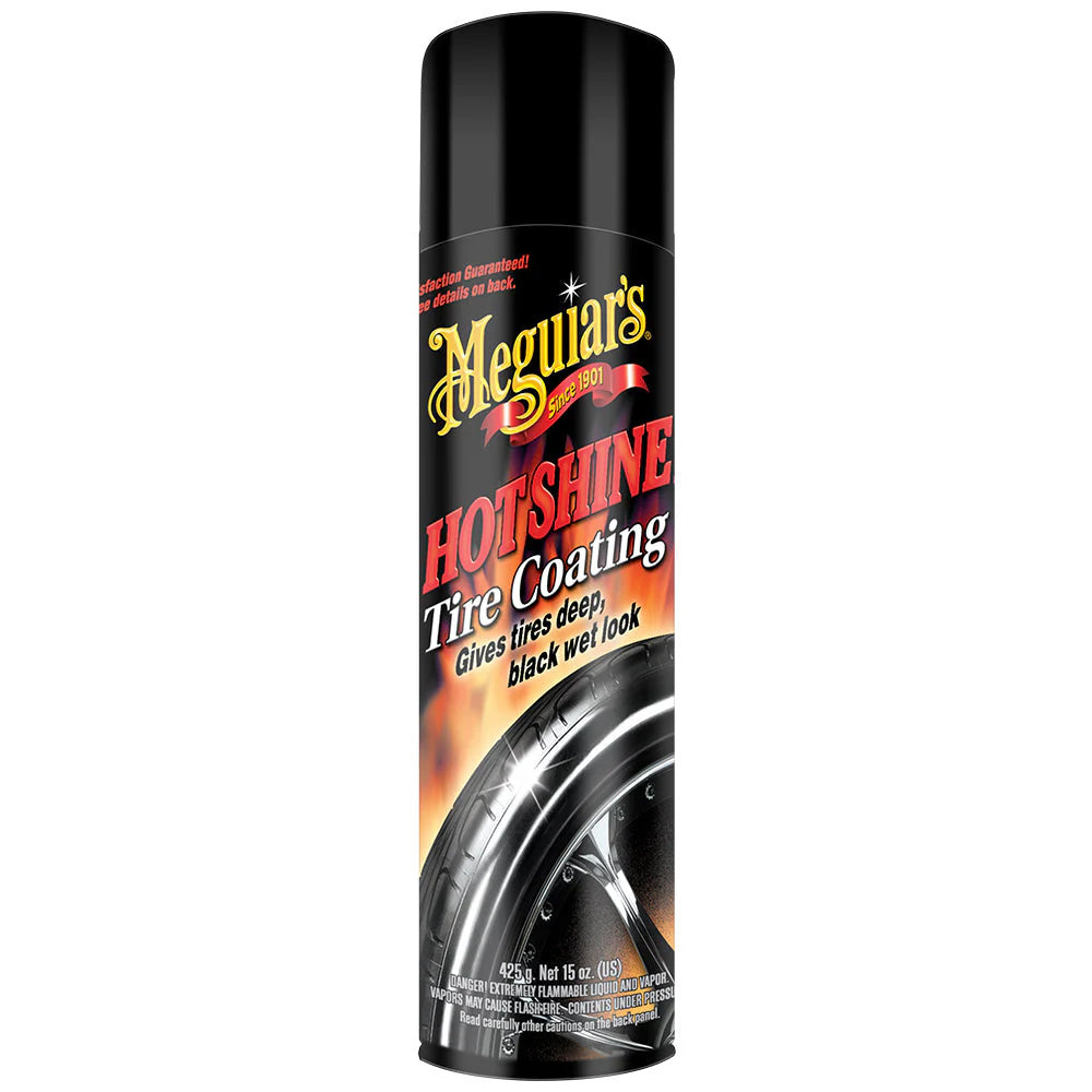 Meguiar's Hot Shine High Gloss Tire Coating - 15oz for Long-Lasting Tire Shine