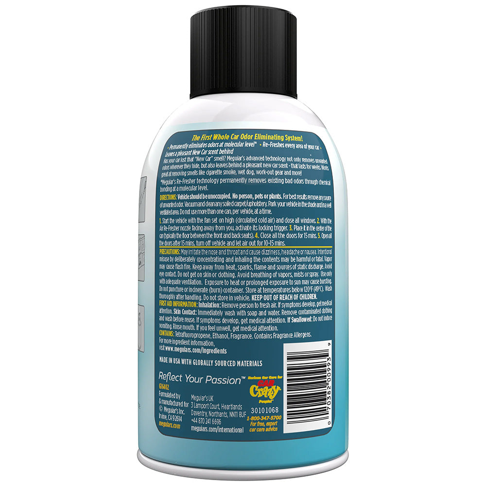 Meguiar's G16402 Whole Car Air Refresher Odor Eliminator * New Car Scent