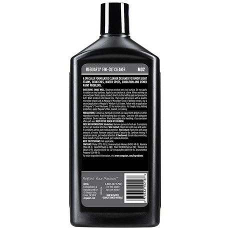 Meguiar's Fine-Cut Cleaner 16oz - Professional Surface Defect Removal and Paint Restoration