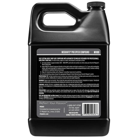 Meguiar's Pro Speed Compound - 1 Gallon for Professional Detailing and Body Shops