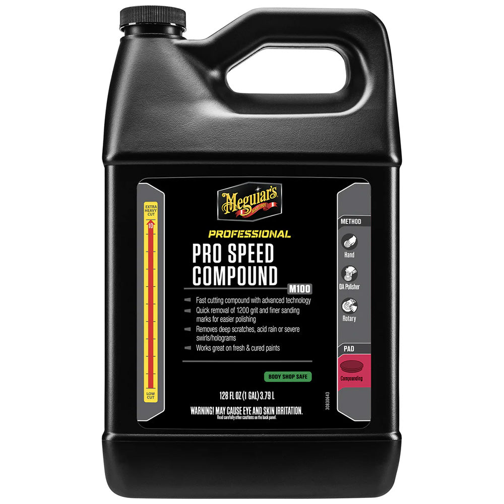 Meguiar's Pro Speed Compound - 1 Gallon for Professional Detailing and Body Shops