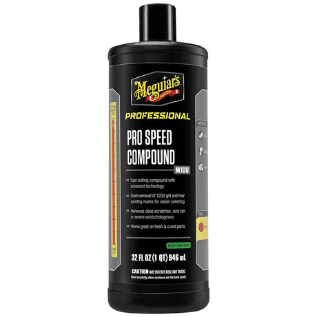 Meguiar's Professional Pro Speed Compound 32oz * Fast Cutting Body Shop Safe Polish for Deep Scratch and Haze Removal