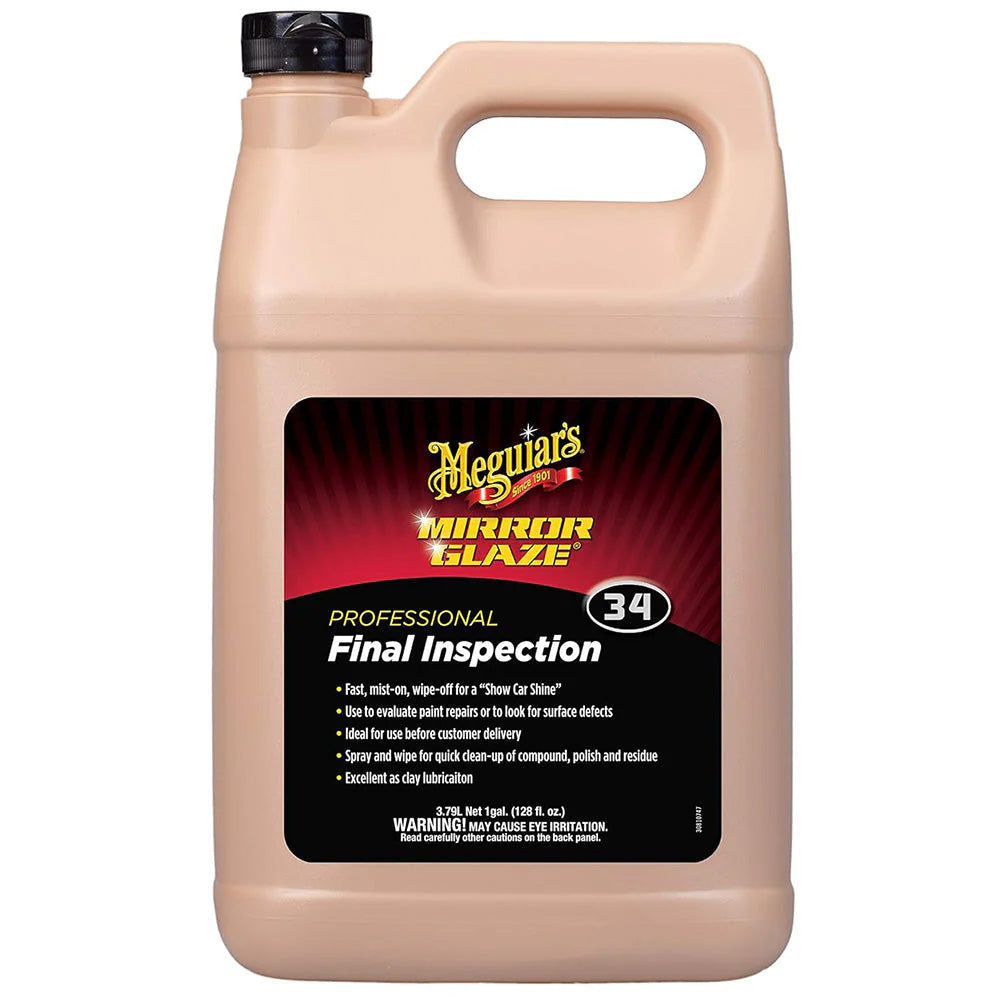 Meguiar's M34 Professional Final Inspection Wipe-Off Detailer - 1 Gallon