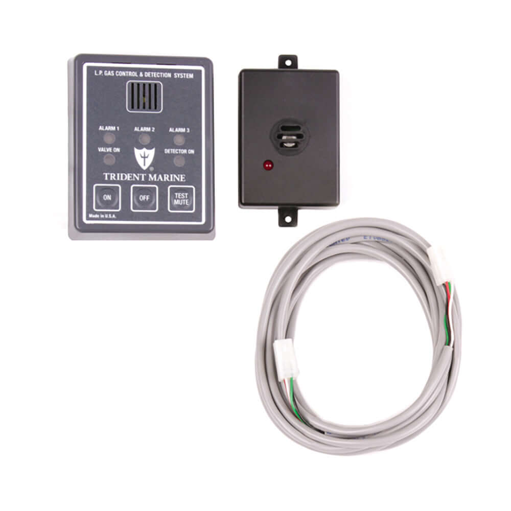 Trident Marine 12/24V Full Detection Panel w/Gas Detector & 10' Quick Cable - Solenoid Not Included - 1300-7760