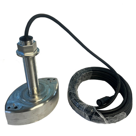 Echonautics ST1801kW Thru-Hull Stainless Steel Transducer - 50/200 kHz for Marine Sonar - ST1801KW