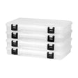 Plano 3700 StowAway 4-pack tackle boxes with adjustable compartments and secure ProLatch closures