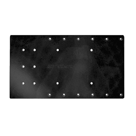 Sea Brackets 18-Inch Straight Trolling Motor Plate for Minn Kota Quest - Black - SEA2320-BLK