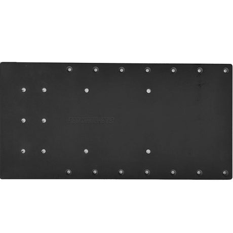Sea Brackets 20-Inch Straight Trolling Motor Plate for Minn Kota Quest - Black - SEA2310-BLK