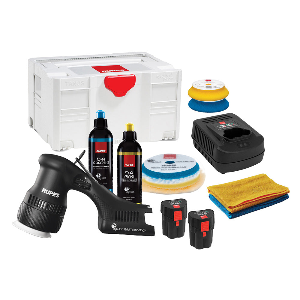RUPES Bigfoot HLR75 Mini iBrid Polisher Kit Beta for Precise Curved Surface Polishing - HLR75/BETA