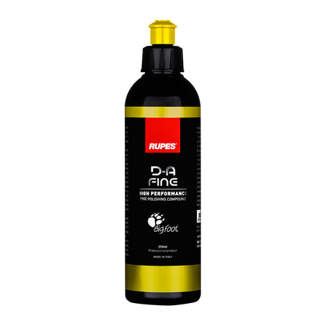 RUPES D-A Fine High Performance Fine Polishing Compound 8.5oz (250ml) for Superior Finish and Light Defect Removal - 9.DAFINE250