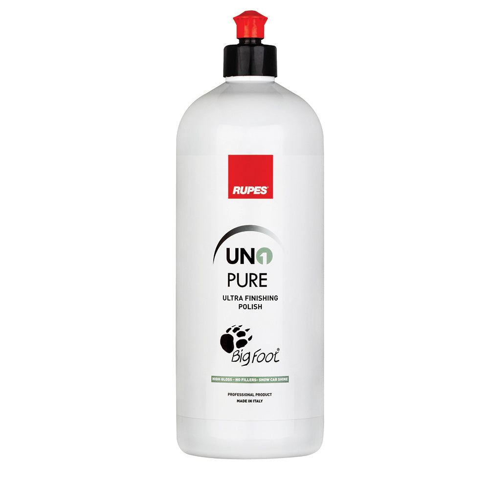 RUPES Uno Pure Ultra-Fine Finishing Polish 33.8oz * High-Gloss Automotive and Detailing Polish - 9.PURE