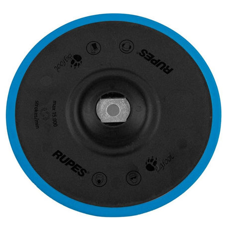 RUPES D-A Precision Pro 6-Inch Polishing Backing Pad - Durable & Stable with Rubber Edge - 981.710/C