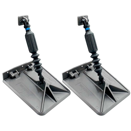 Lectrotab SX 9.5 x 10 Smart Tabs for 13-15' Boats with 30lb Actuators - Gunmetal Grey - SXG9510-30