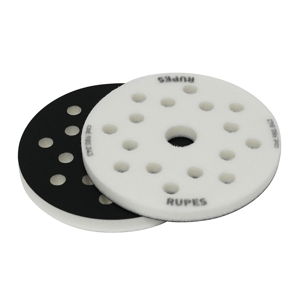 RUPES Foam Interface Pad 125mm with 8+8+1 Hole Pattern, 12mm Thickness - 2 Pack - 980.043