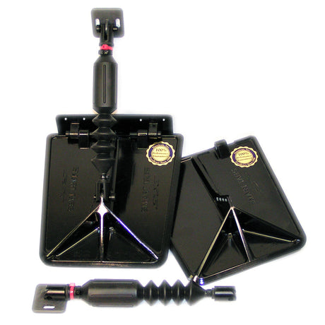 Lectrotab Smart Tab SX Composite Trim Tabs 9.5 x 10 for 12-16 ft Boats with 40-80 HP - Black - SX9510-40
