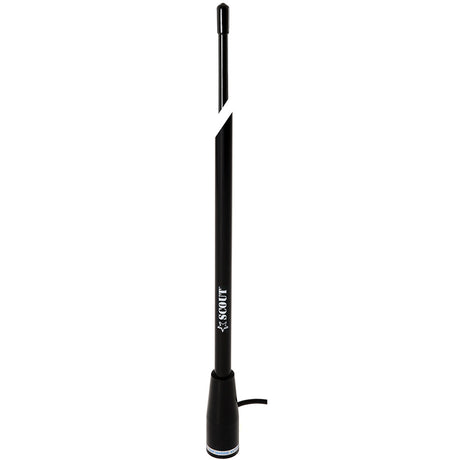 Scout 5' Black VHF Antenna with 3dB Gain and 5M RG-58 Coax Cable * Waterproof Marine Communication Antenna - PF AN NVHF00004T