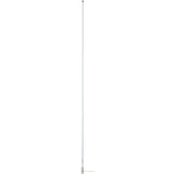 Scout 8' White VHF Marine Antenna with 6dB Gain, Stainless Steel Ferrule, 5M RG-58 Coax and PL-259 Connector - PF AN NVHF00007T