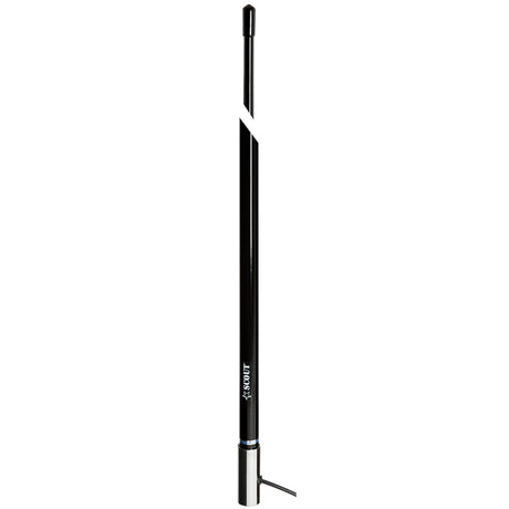 Scout 8' Black VHF Antenna with 6dB Gain, Stainless Steel Ferrule, 5M RG-58 Coax Cable and PL-259 Connector - PF AN NVHF00009T