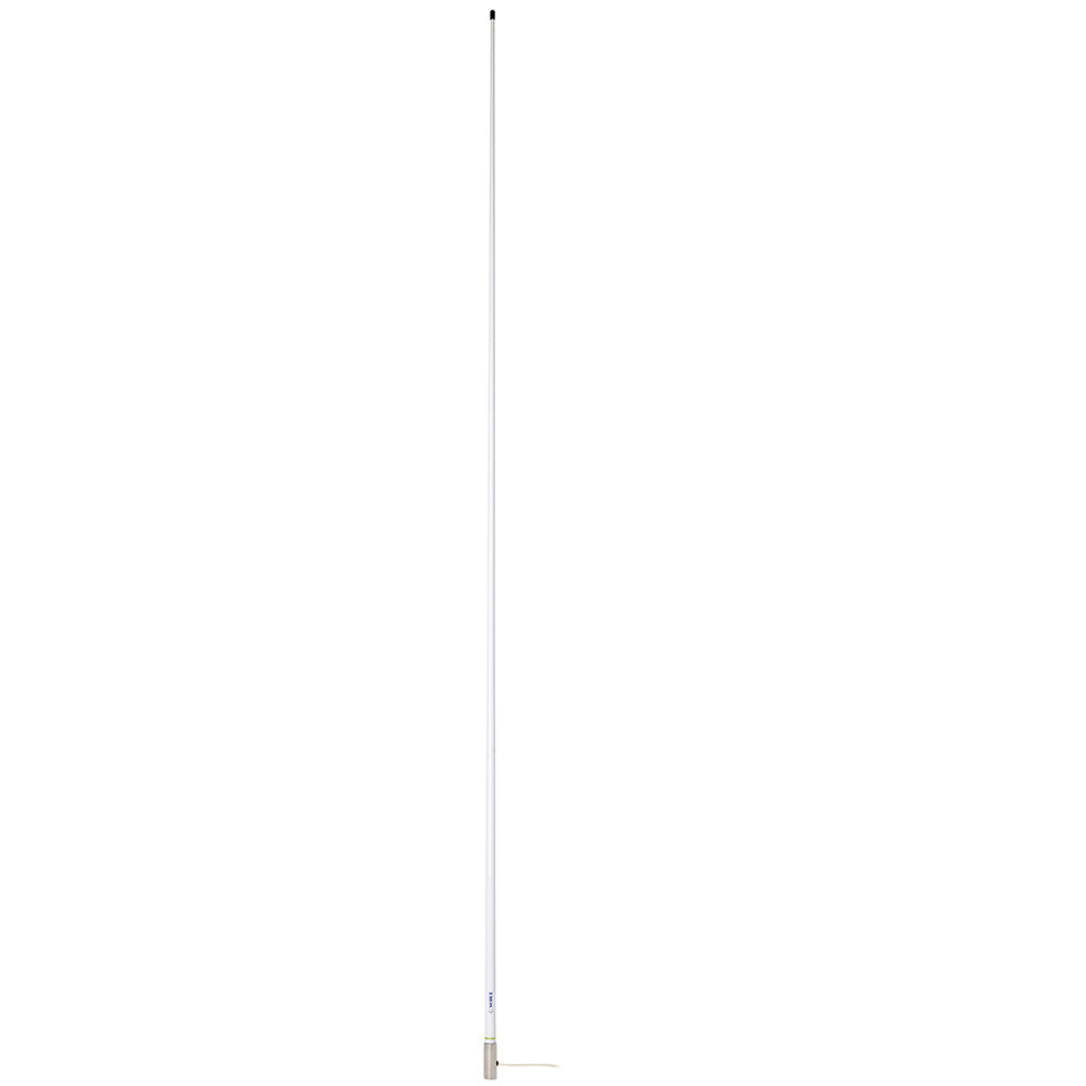 Scout 8' White VHF Antenna with 6 dB Gain and Heavy Stainless Steel Ferrule * Model PF AN NVHF00020T - PF AN NVHF00020T