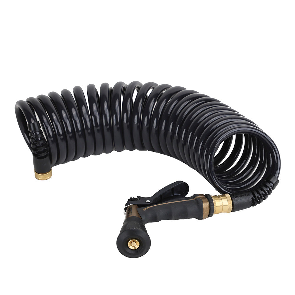 HoseCoil Commercial Pilot PRO 20' Hose Kit with Boat Bumper Metal Body Nozzle - CPP2501K