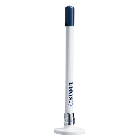 Scout 9-inch White VHF Antenna with Quick Mount and 5M RG-58 Coax - Model PF AN NVHF00025 - PF AN NVHF00025