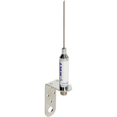 Scout PF AN NVHF00012T 3-foot Stainless VHF Whip Antenna with Bracket for Sailboats - No Cable - PF AN NVHF00012T