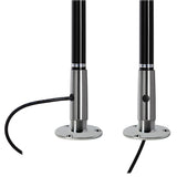 Scout 4' Black VHF Antenna with 3dB Gain and Stainless Steel Ferule * Includes 5M RG-58 Cable and PL-259 Connector - PF AN NVHF00045T
