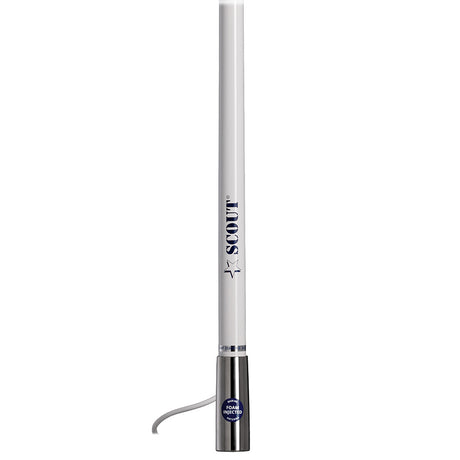 Scout 4' White AM/FM Antenna Fiberglass * Marine VHF & AIS Antenna with IP69 Water Resistance - PF AN NAMFM011T