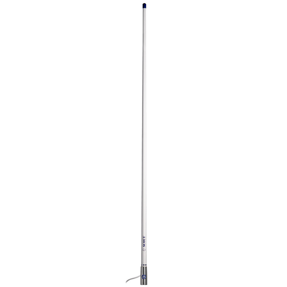 Scout 4' White AM/FM Antenna Fiberglass * Marine VHF & AIS Antenna with IP69 Water Resistance - PF AN NAMFM011T