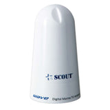Scout Wave 4" White TV Antenna Omnidirectional 25dB Gain w/10M, 75 ohms, Cable - PF AN NTV002