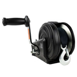 Powerwinch Select Series Winch 2,000lb, 2 Speed, 6" Crank Arm - Carbon Black - 21400-W-2000-6-B-R