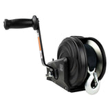 Powerwinch Select Series Winch 2,000lb, 2 Speed, 8" Crank Arm - Carbon Black - 21400-W-2000-8-B-R