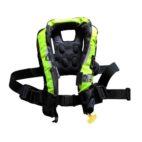 First Watch Auto/Manual Convertible 38g Inflatable Personal Flotation Device - Hi-Vis Yellow - FW-40PROA/M-HV