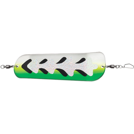 Luhr-Jensen Money Roll Flasher - 8-1/4 Inch Glow Biohazard - 5860-008-1756